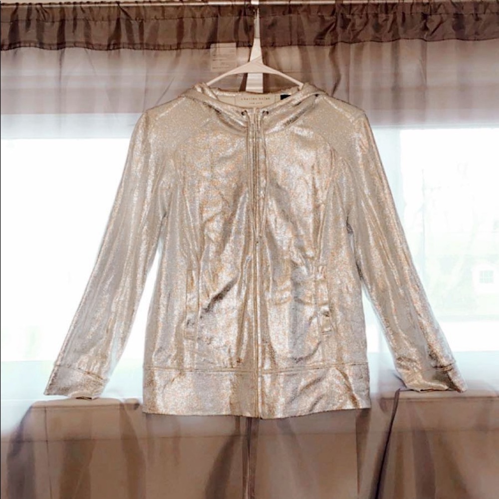 Silver shiny jacket